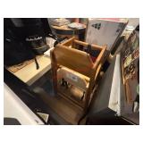 (2) WOODEN HIGH CHAIRS