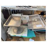 LOT - ASSORTED S/S PANS & LIDS