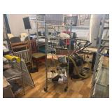 WIRE SHELF SET ON CASTERS - 18 X 18