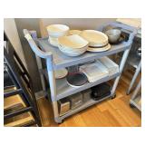 PLASTIC UTILITY CART - NO CONTENTS