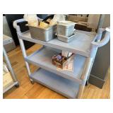 PLASTIC UTILITY CART - NO CONTENTS