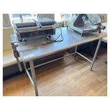 S/S TABLE W/ BAKER'S BASE - 30 X 60