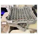LOT - (2) DISH RACKS W/ PEGS