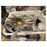 LOT - BUS TUB W/ ASSORTED CONTENTS