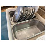 LOT - ASSORTED S/S PANS AND LIDS
