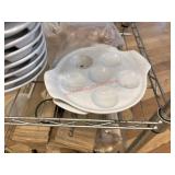 LOT - ESCARGOT PLATES & SOME SHELLS