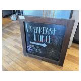 CHALKBOARD SIGN - WOODEN FRAME