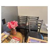 (3) METAL BAR STOOLS W/ VINYL SEAT