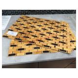 (2) WOODEN PLACE MATS