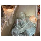 LOT - ASSORTED GLASSWARE