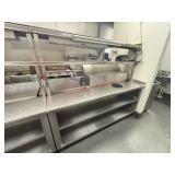 CUSTOM S/S CABINET BASE W/ DOUBLE SHELF