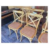 (4) WOODEN DINING CHAIRS