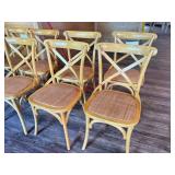 (4) WOODEN DINING CHAIRS