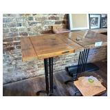 (2) 24 X 24 BAR HEIGHT TABLES
