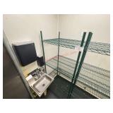 GREEN EPOXY SHELF SET - 36 X 24 X 74