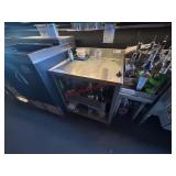 S/S GLASS RACK CABINET W/ DRAIN