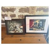 (2) FRAMED ART - BOXERS