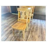 (4) WOODEN DINING CHAIRS