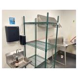 GREEN EPOXY SHELF SET - 30 X 18 X 74