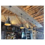 (5) METAL LIGHT FIXTURES