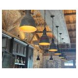 (5) METAL LIGHT FIXTURES