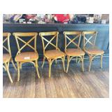 (4) WOODEN DINING CHAIRS