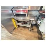 S/S EQUIPMENT STAND W/ DRAWER & CASTERS