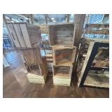 (1) SET OF WOODEN CRATES