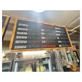 CUSTOM WOODEN 'CHALK BOARD' SIGN