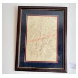 MAP - BATTLE OF GETTYSBURG