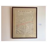 THE PITTSBURG COMMERCIAL - FRAMED