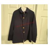BLUE WOOL COAT W/ BUTTONS