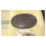 US CARTRIDGE BOX PLATE  - SPRINGFIELD