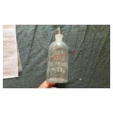 GLASS MEDICINE BOTTLE - SULPHURIC ACID