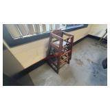 (2) WOODEN HIGH CHAIRS
