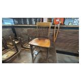 (5) WOODEN DINING CHAIRS