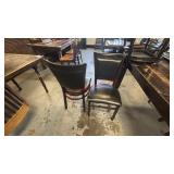 (6) DINING CHAIRS - METAL FRAME