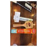 (3) BEER TAP HANDLES - TROPICALIA, ETC