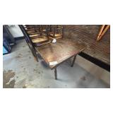 WOODEN DINING TABLE - ABOUT 42 X 72