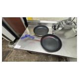 (2) WINCO NON-STICK SAUTE PANS