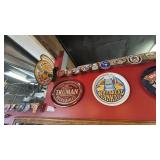 (5) BAR TRAYS & 'NEW CASTLE' SIGN