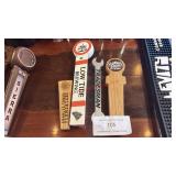 (4) BEER TAPS -LOW TIDE, TRADESMAN, ETC