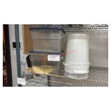 LOT - ASSORTED STORAGE CONTAINERS