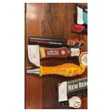 (3) BEER TAP HANDLES - 2 BLOKES, NEW SARUM