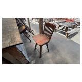 LOT - (10) WOODEN BAR STOOLS ***