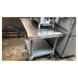 24 X 30 EQUIPMENT STAND ON CASTERS - LIKE NEW