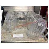 LOT - CLEAR PITCHERS