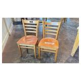 (4) WOODEN DINING CHAIRS - HEAVY DUTY