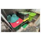 LARGE LOT - TOTES W/ CHRISTMAS DECORATIONS