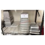 LOT - PLASTIC PANS & (2) S/S PANS